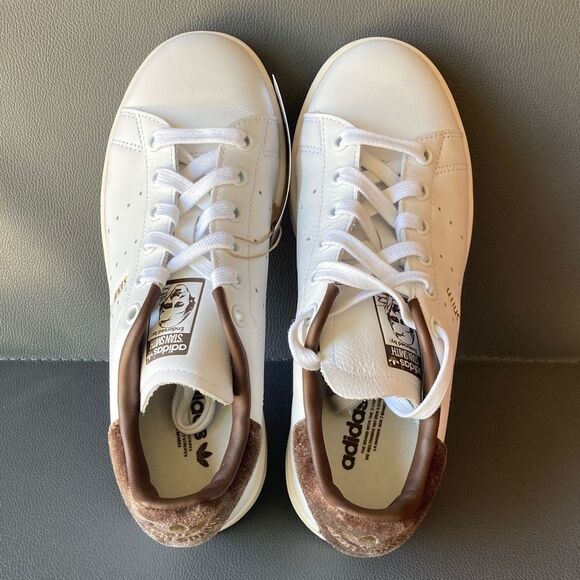 Adidas Stan Smith Cream and Brown Sneakers womens 6 - Picture 5 of 7